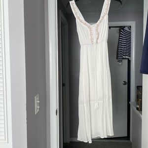 White dress midi